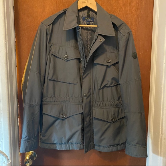 Polo Ralph Lauren grey poly nylon everyday jacket size M - Picture 1 of 8